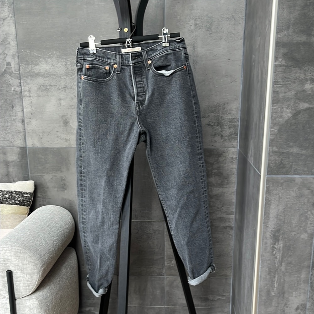 Levi's Women's Wedgie Jeans - Dark Gray size 27